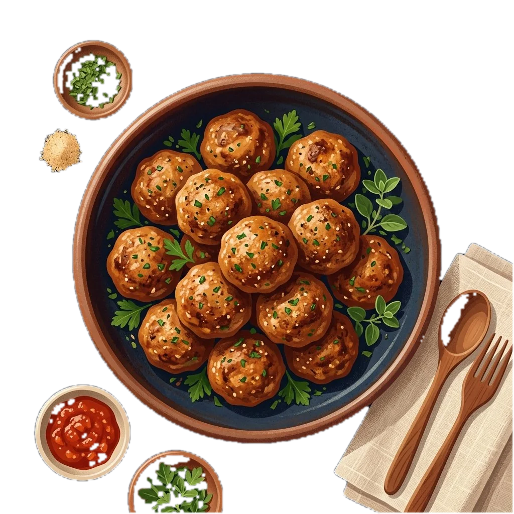 Oven-Baked Lean Meatballs