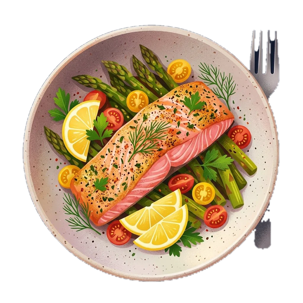 Herb-Baked Salmon with Lemon
