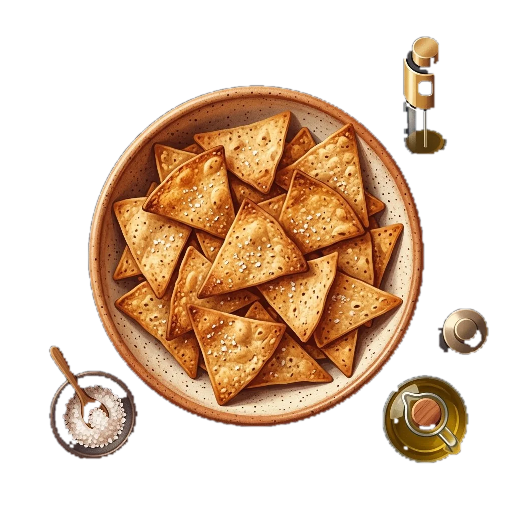 Crispy Baked Whole Wheat Tortilla Chips