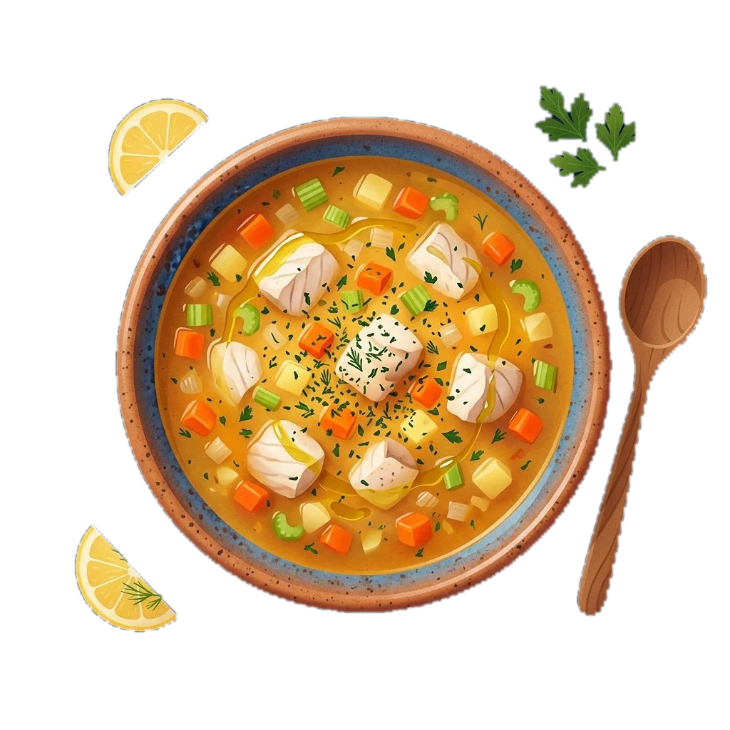 Fish Soup with Vegetables