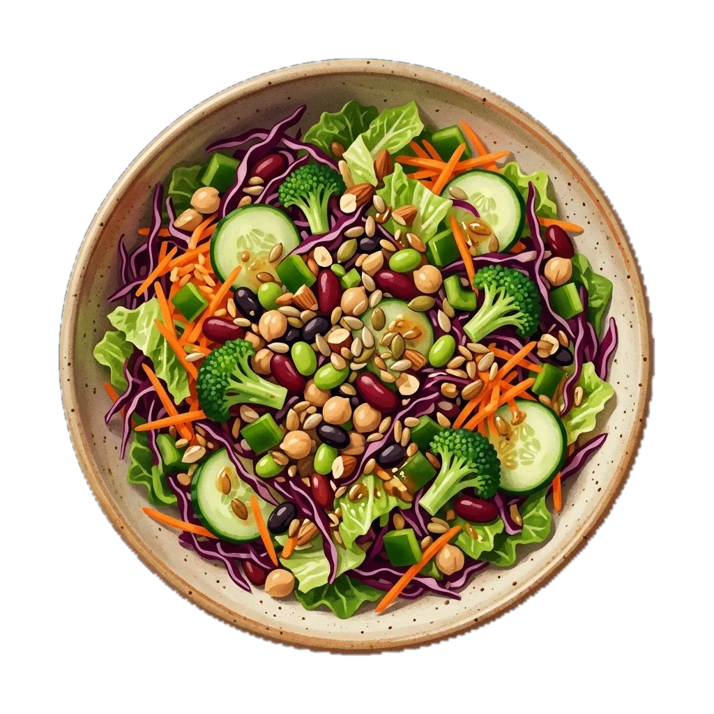 Crunchy Bean and Vegetable Salad