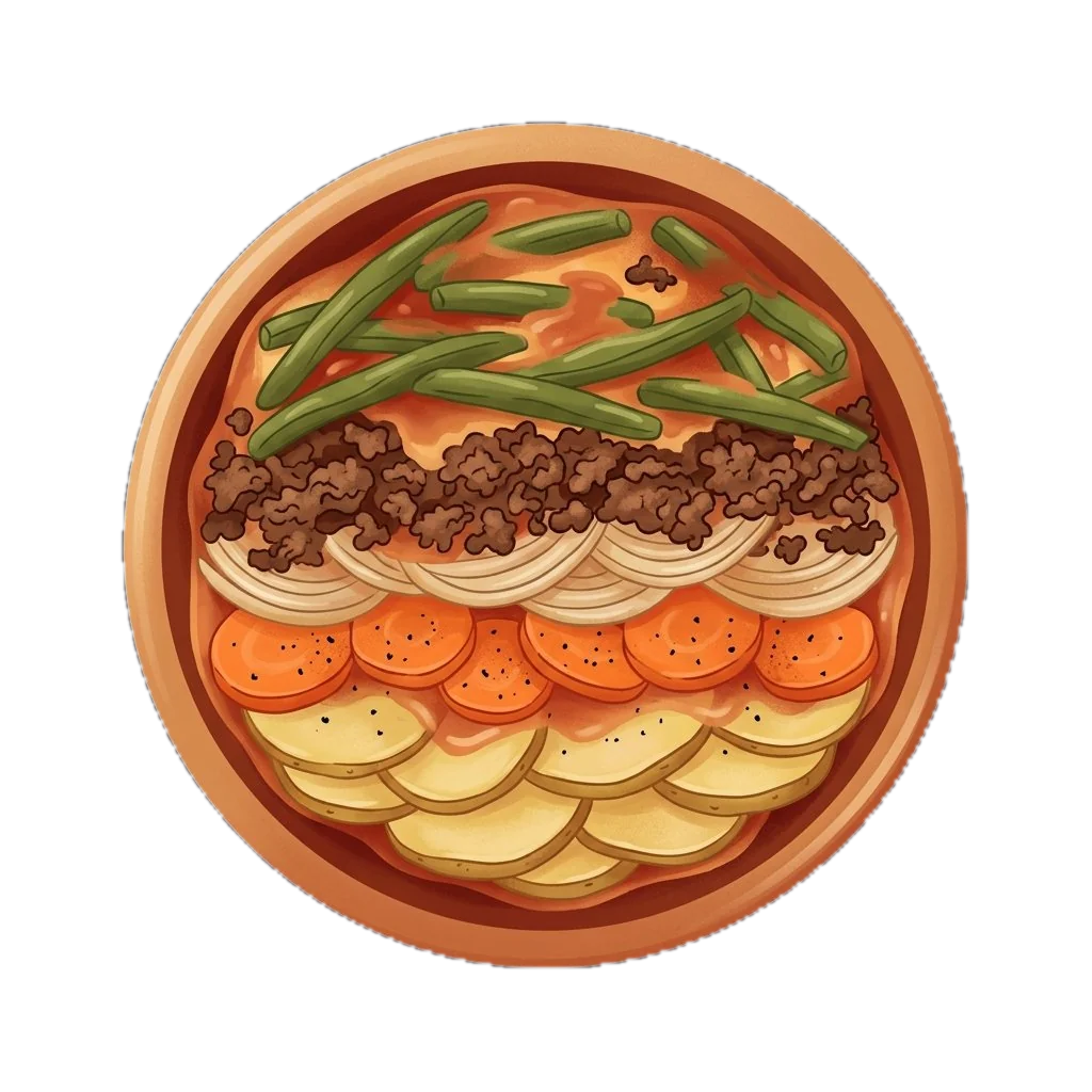 Beef & Vegetable Six-Layer Casserole