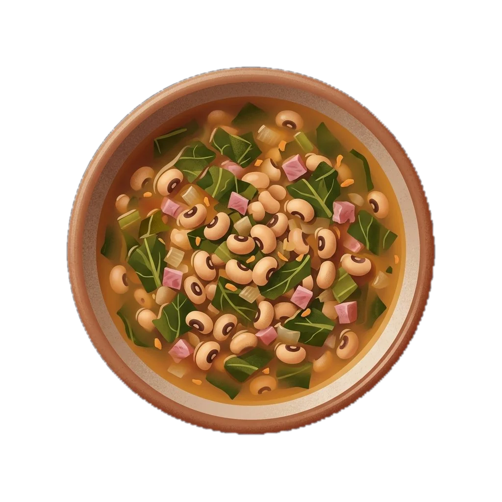 Black-Eyed Pea and Collard Greens Soup