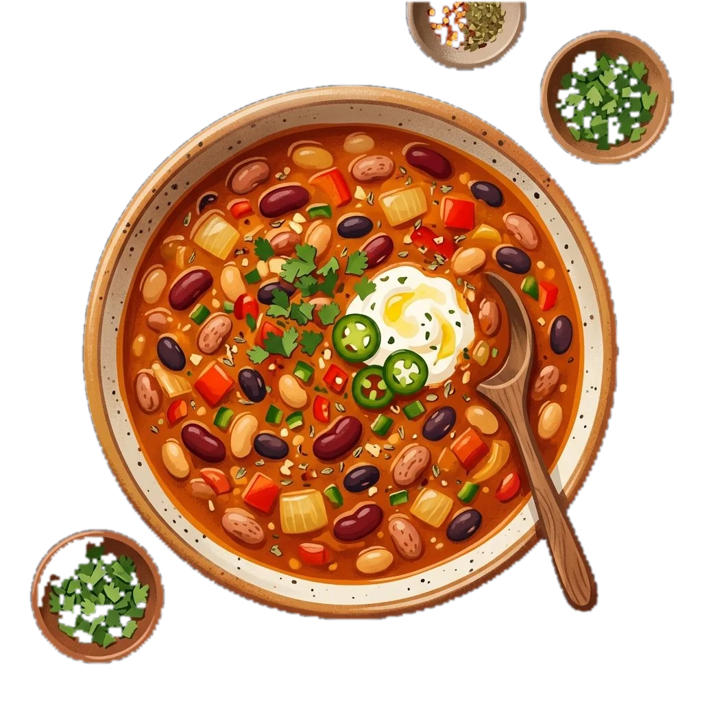 Spicy Four-Bean Bronco Stew