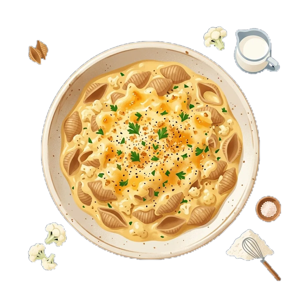 Creamy Cauliflower Mac and Cheese