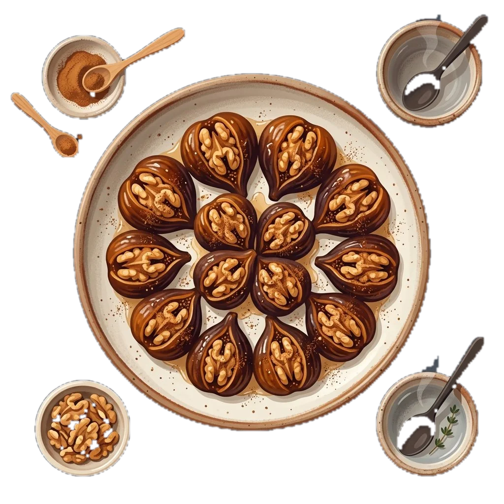 Walnut-Stuffed Figs