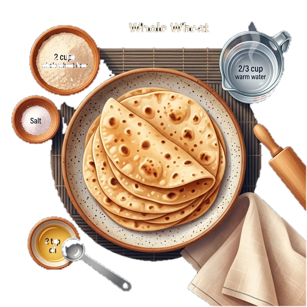 Easy Whole Wheat Chapatis
