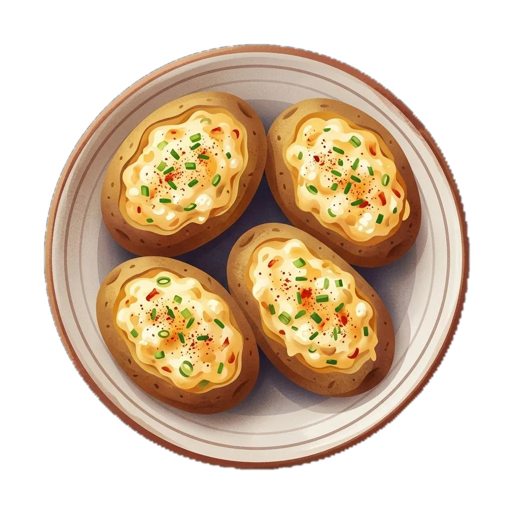 Cheese-Stuffed Twice-Baked Potatoes