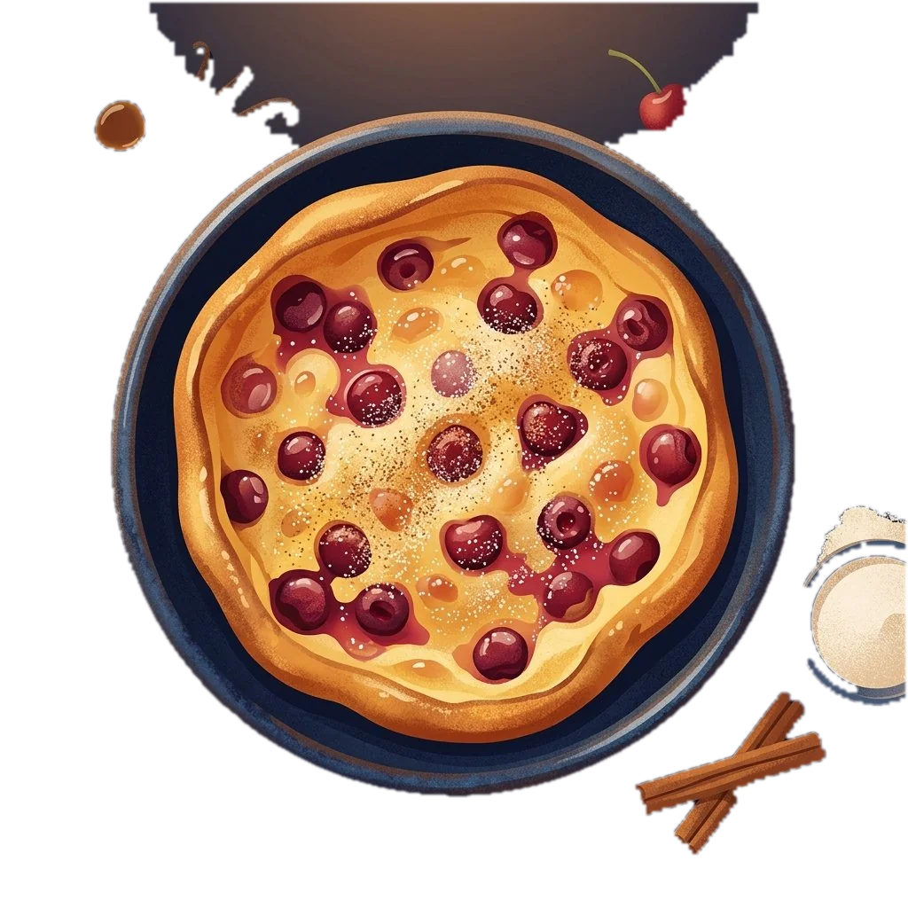 Baked Cherry Puff Pancake