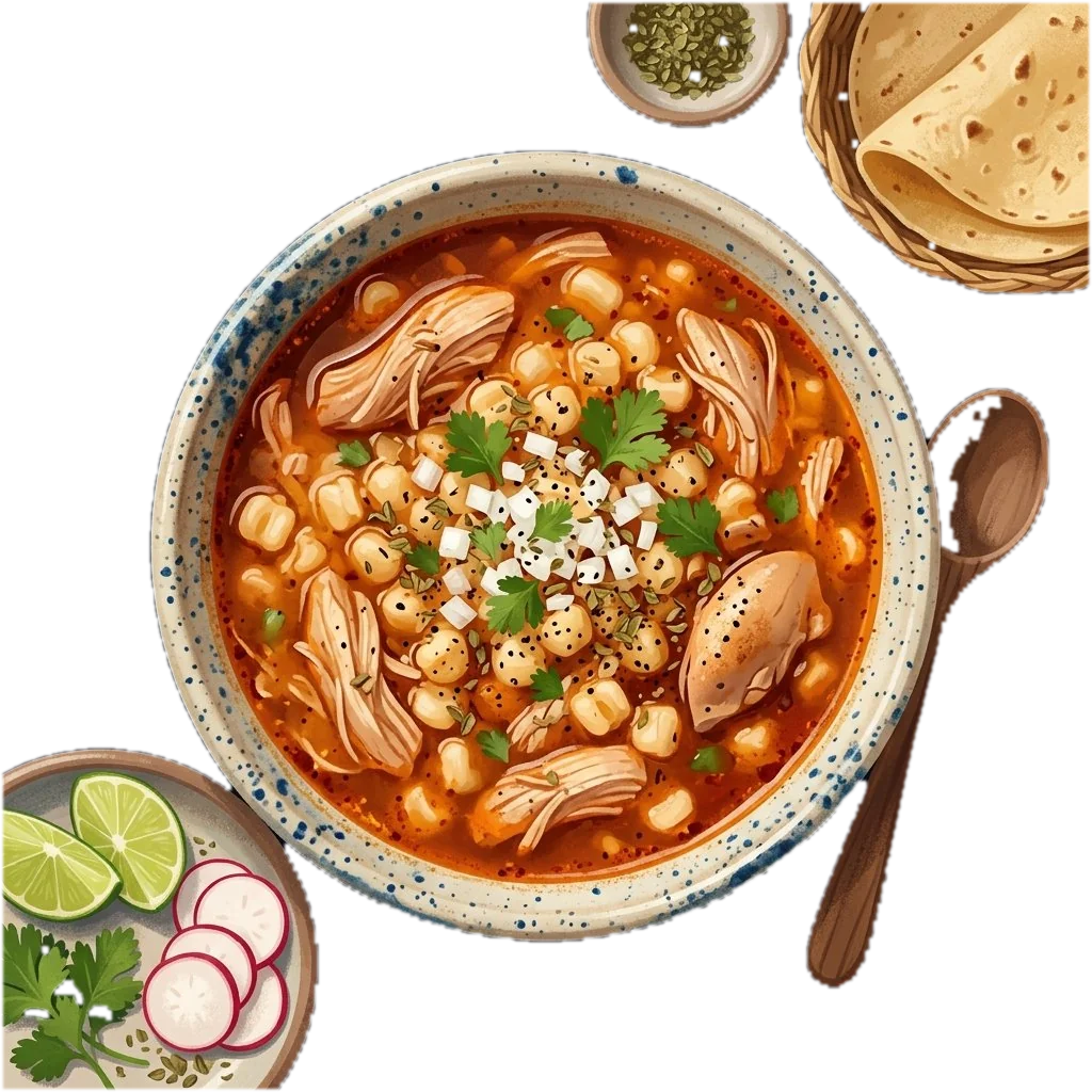 Traditional Chicken Pozole Soup