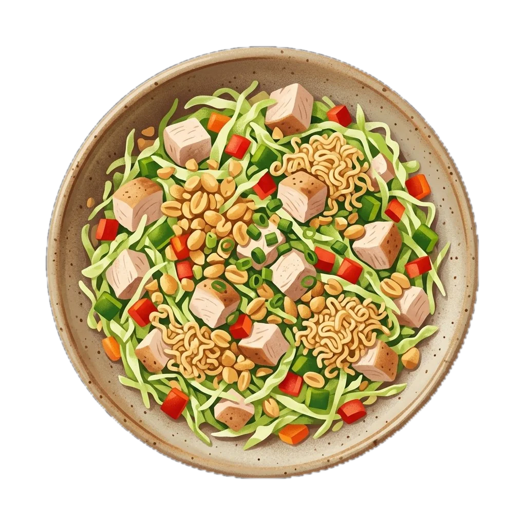 Crunchy Ramen Chicken Salad