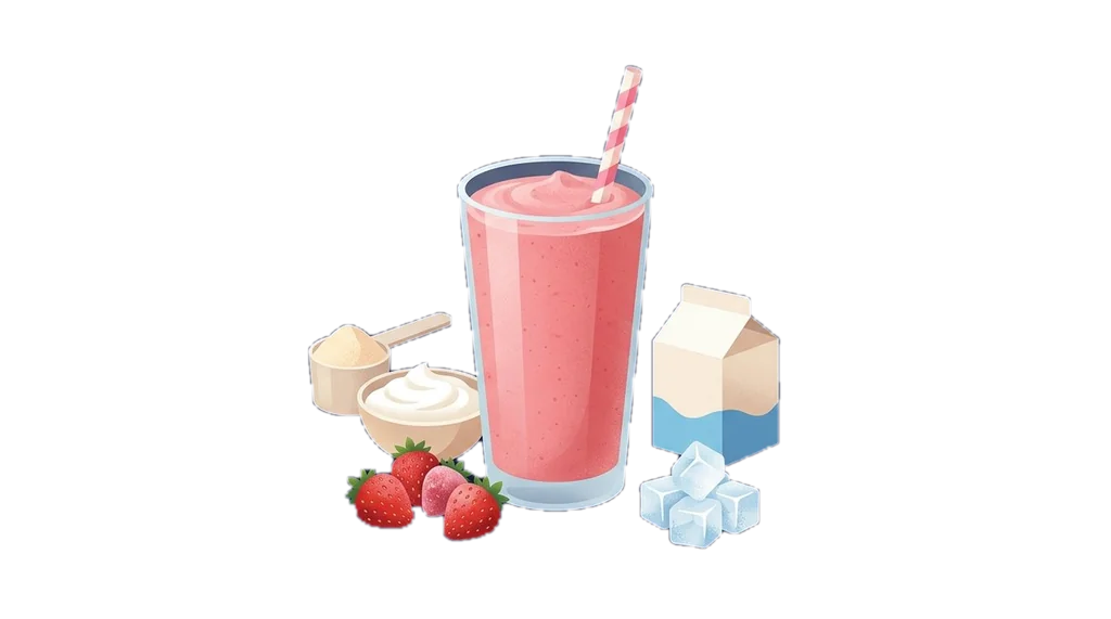 Strawberry Greek Yogurt Whey Shake