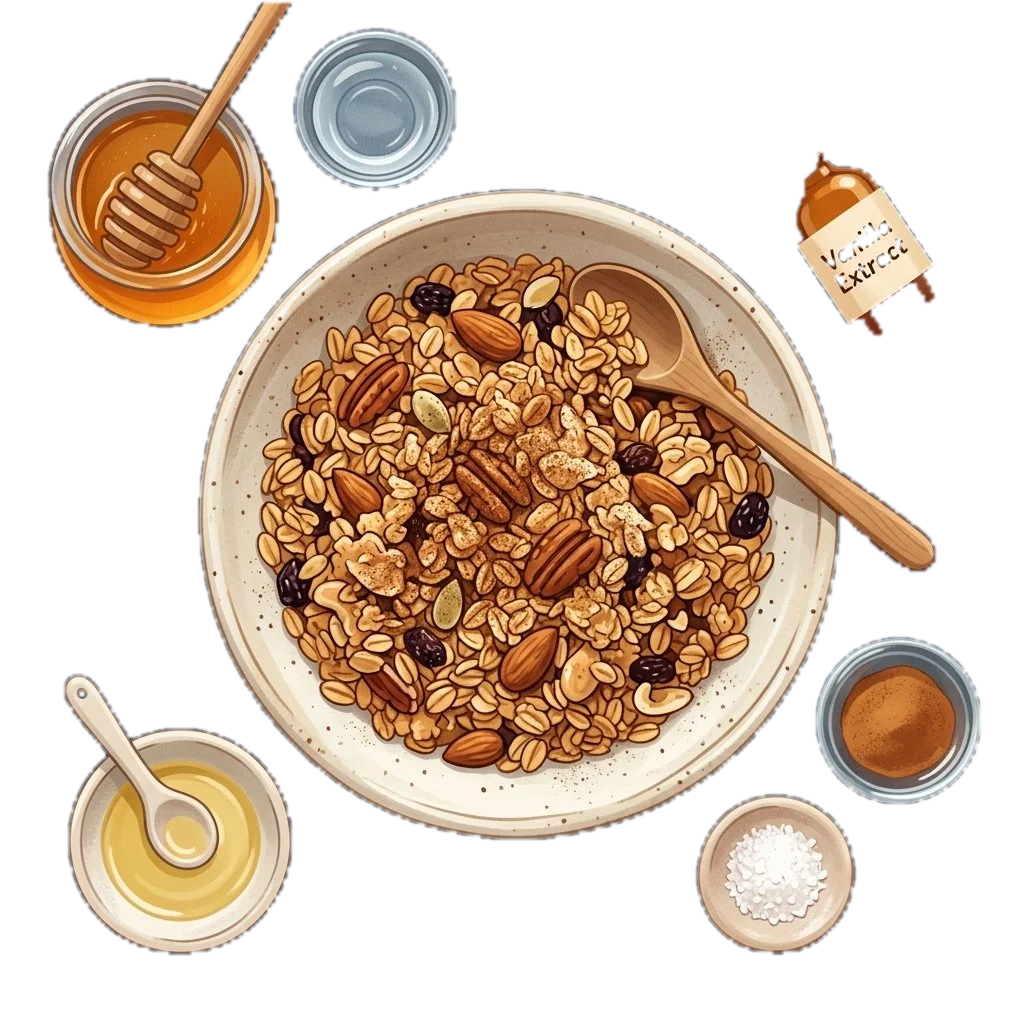 Cinnamon Vanilla Homemade Granola