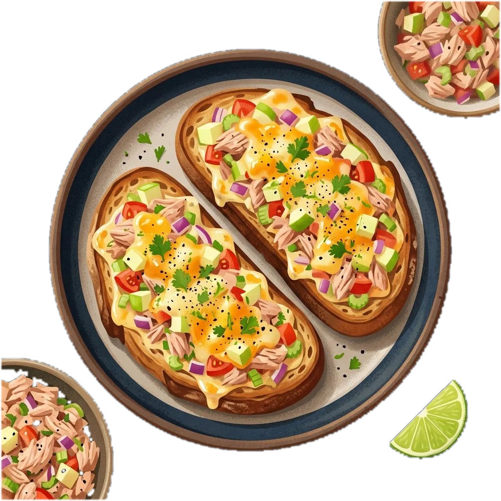 Open-Faced Citrus Tuna Melt