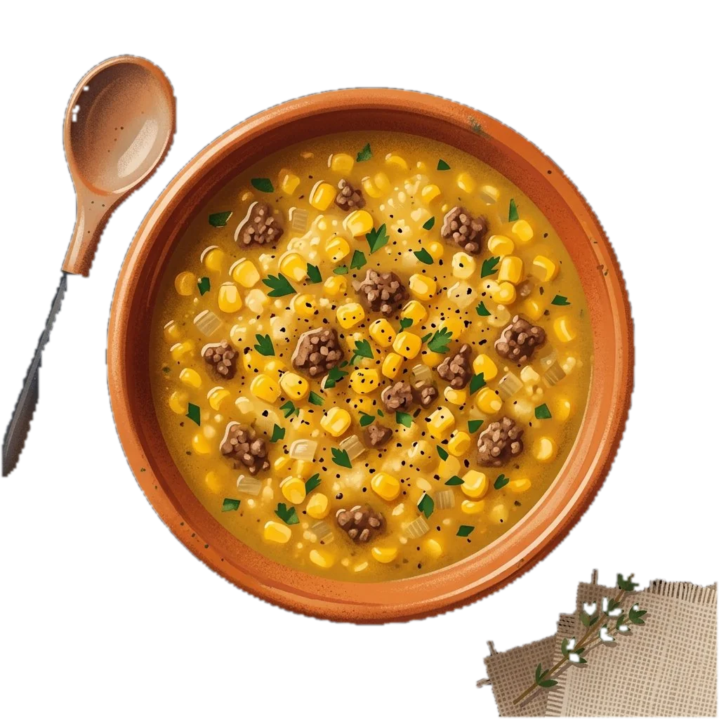 Hearty Beef and Corn Soup