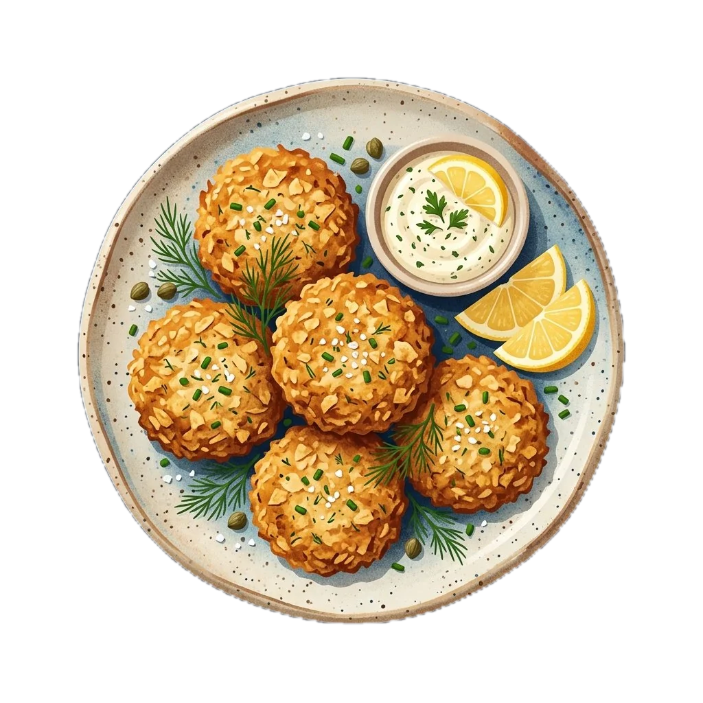 Crispy Baked Fish Patties