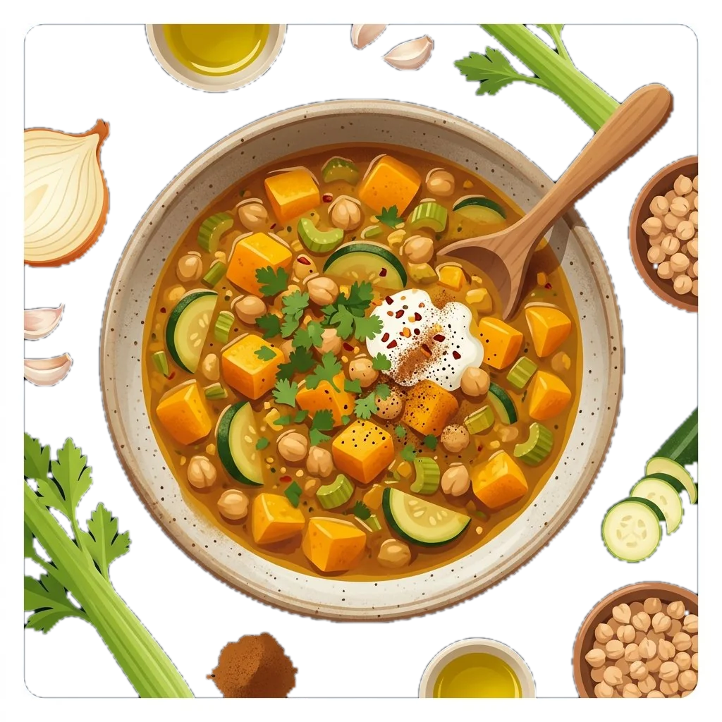 Curried Squash and Chickpea Stew
