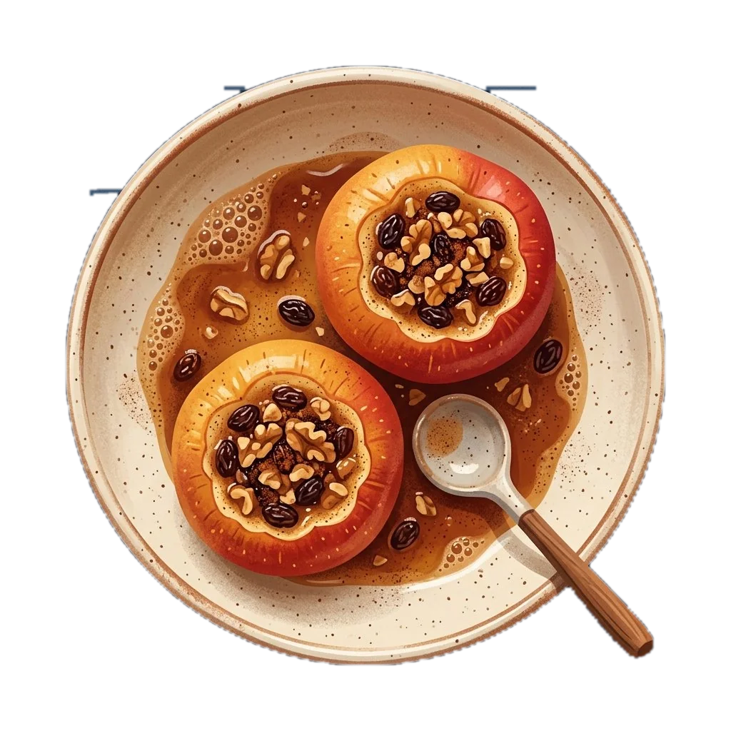 Baked Apples with Walnuts