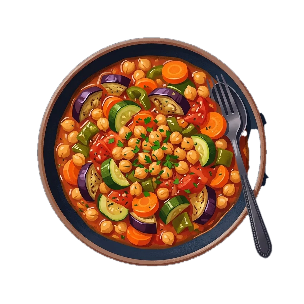 Roasted Vegetable Medley with Chickpeas