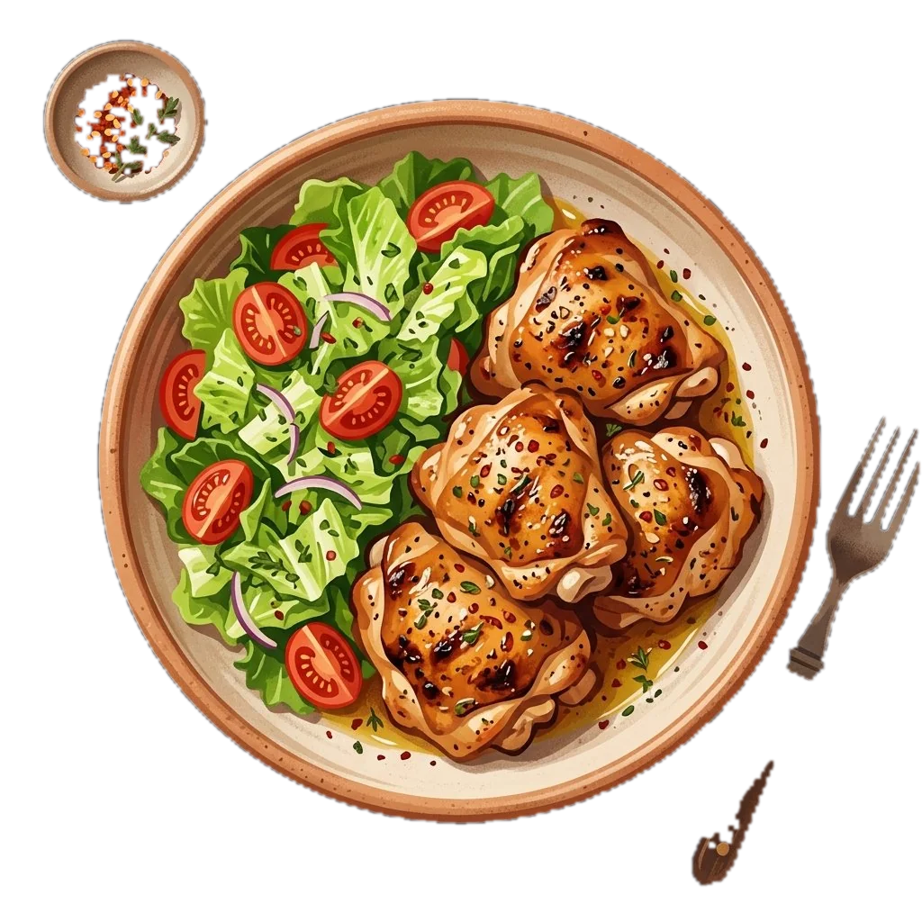 Yogurt-Marinated Baked Chicken Thighs