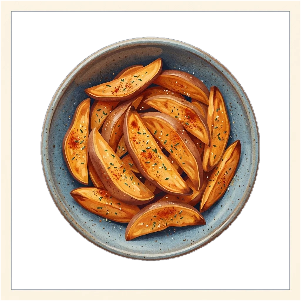 Baked Sweet Potato Wedges