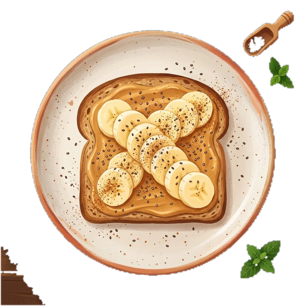 Fit Peanut Butter Banana Toast