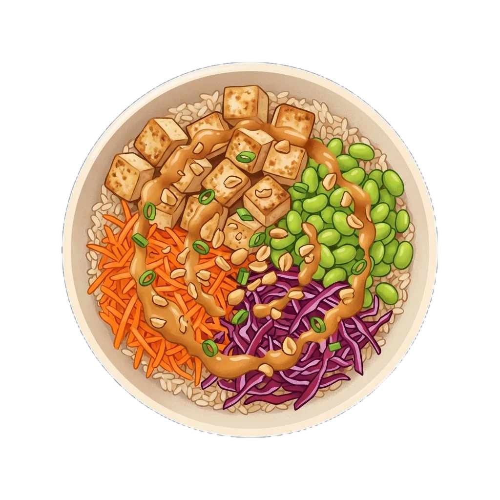 Peanut Tofu Bowl