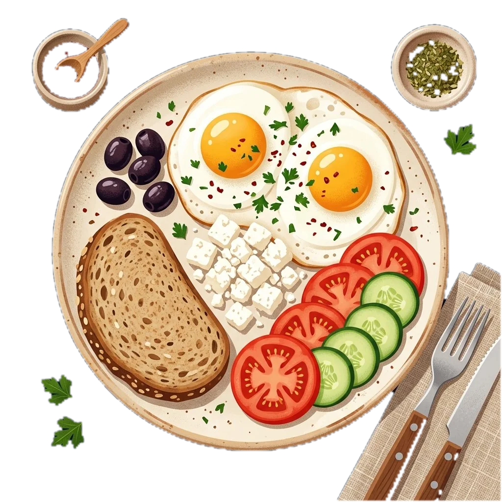 Turkish-Style Fit Breakfast Plate