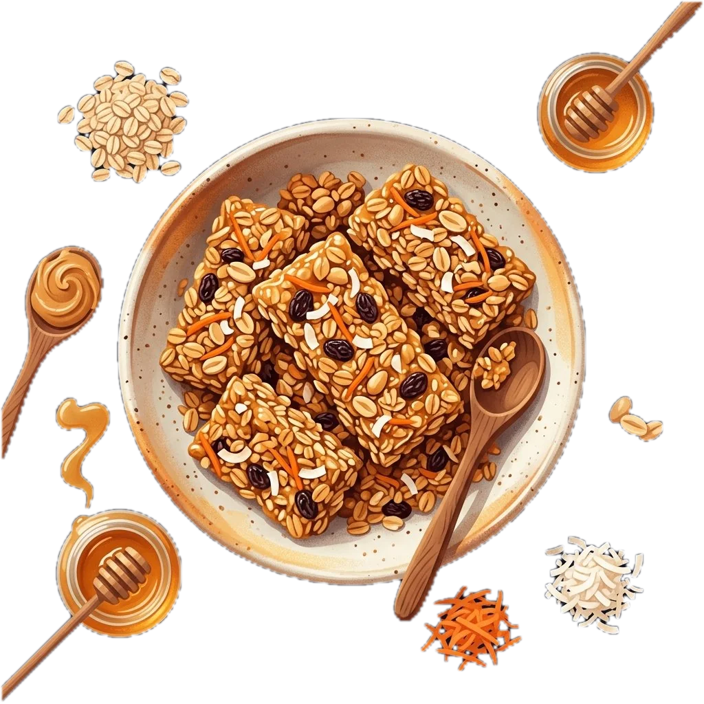 Homemade Carrot and Peanut Butter Granola Bars