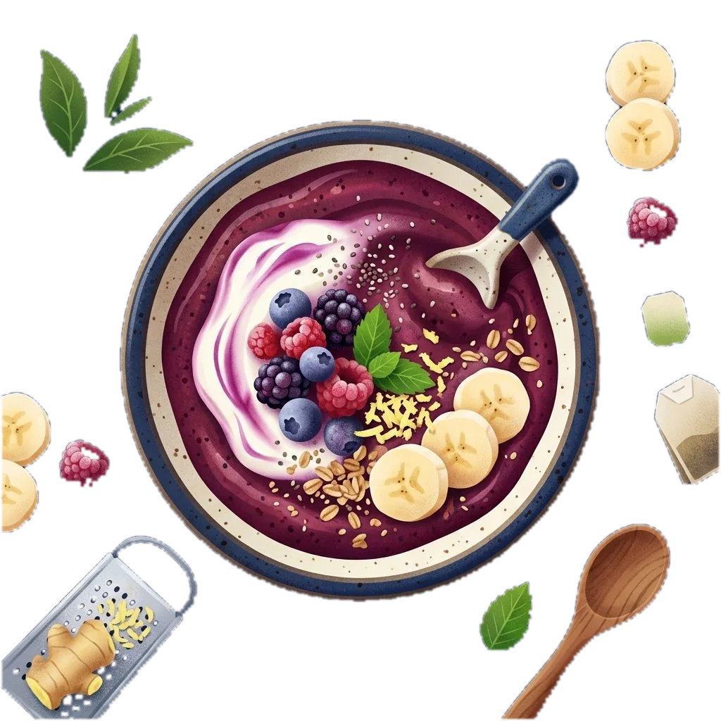 Green Tea Berry Banana Smoothie