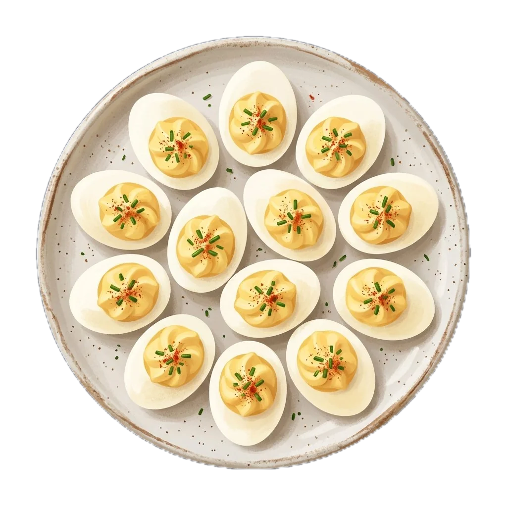 Light Deviled Eggs