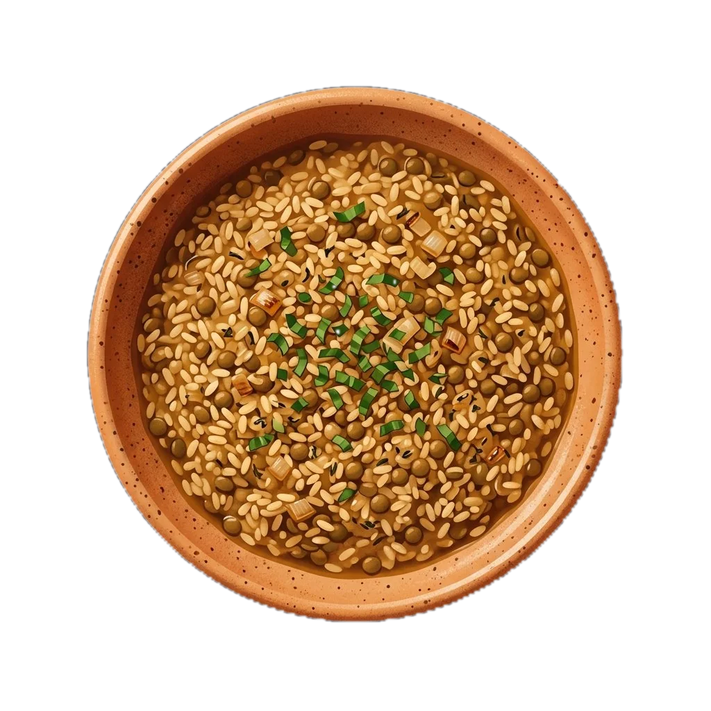 Herbed Lentil and Brown Rice Casserole