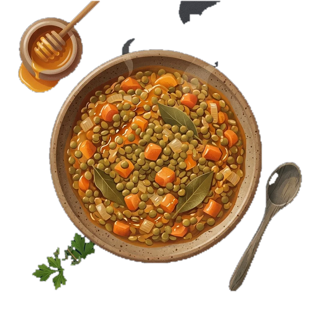 Honey Baked Lentils