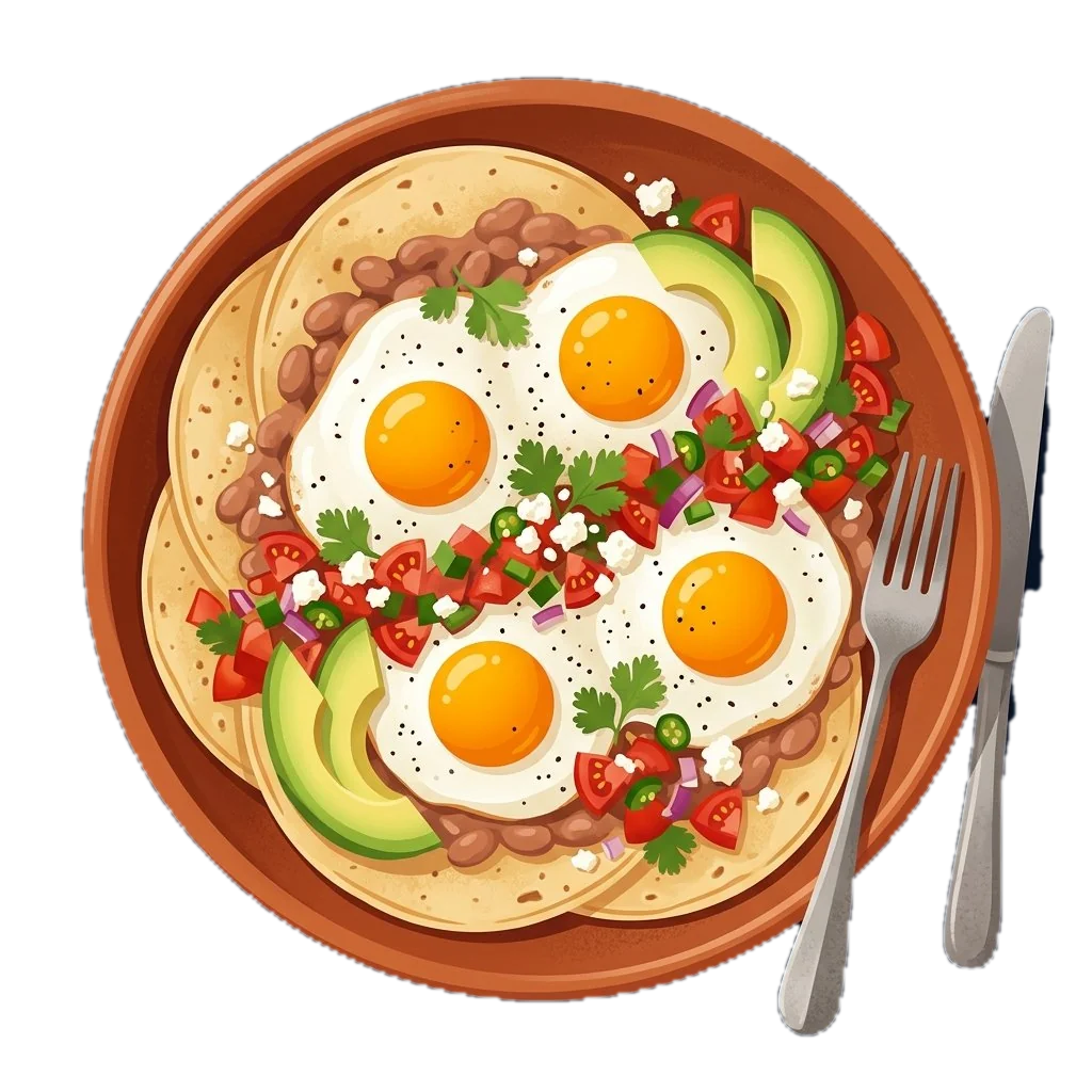 Ranch-Style Eggs with Fresh Salsa (Huevos Rancheros)
