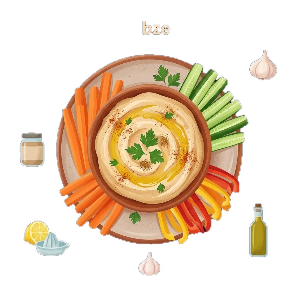 Hummus with Veggie Sticks