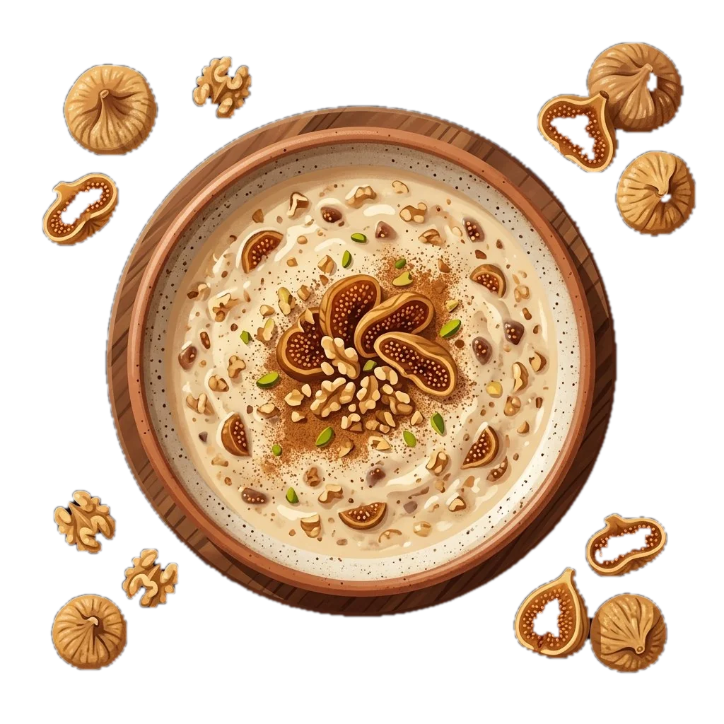 Fig-Set Milk Pudding
