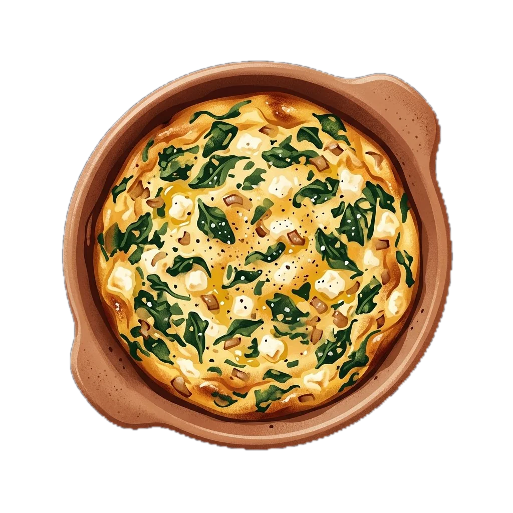 Spinach Frittata (Baked Omelet)