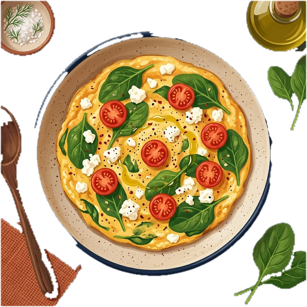 Spinach Omelette