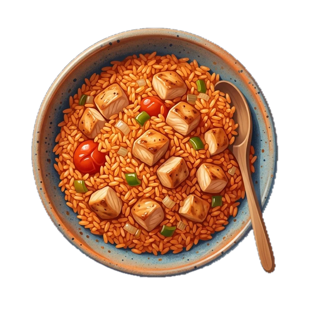 West African Jollof Rice with Chicken