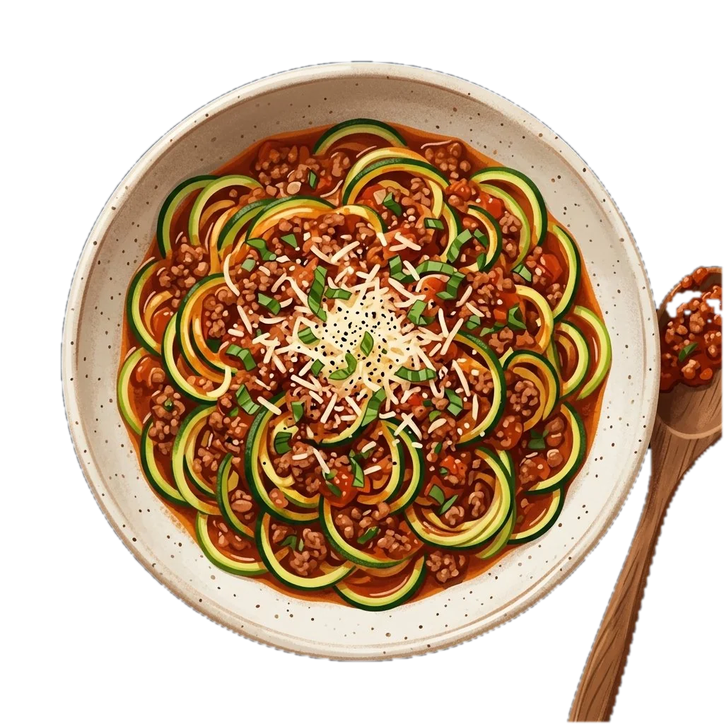 Zucchini Noodle Bolognese