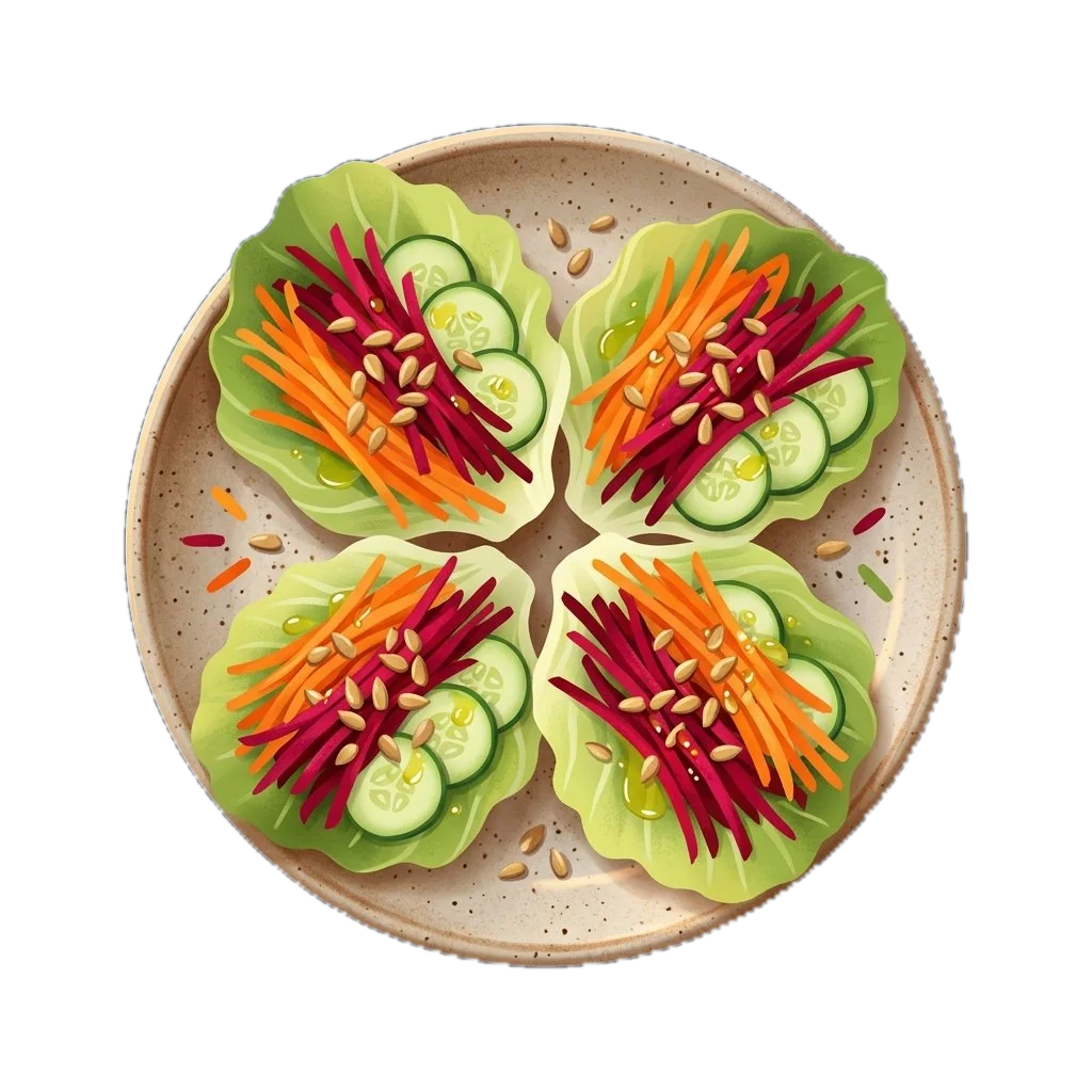 Crunchy Veggie Lettuce Wraps