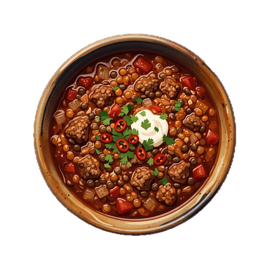 Hearty Beef and Lentil Chili
