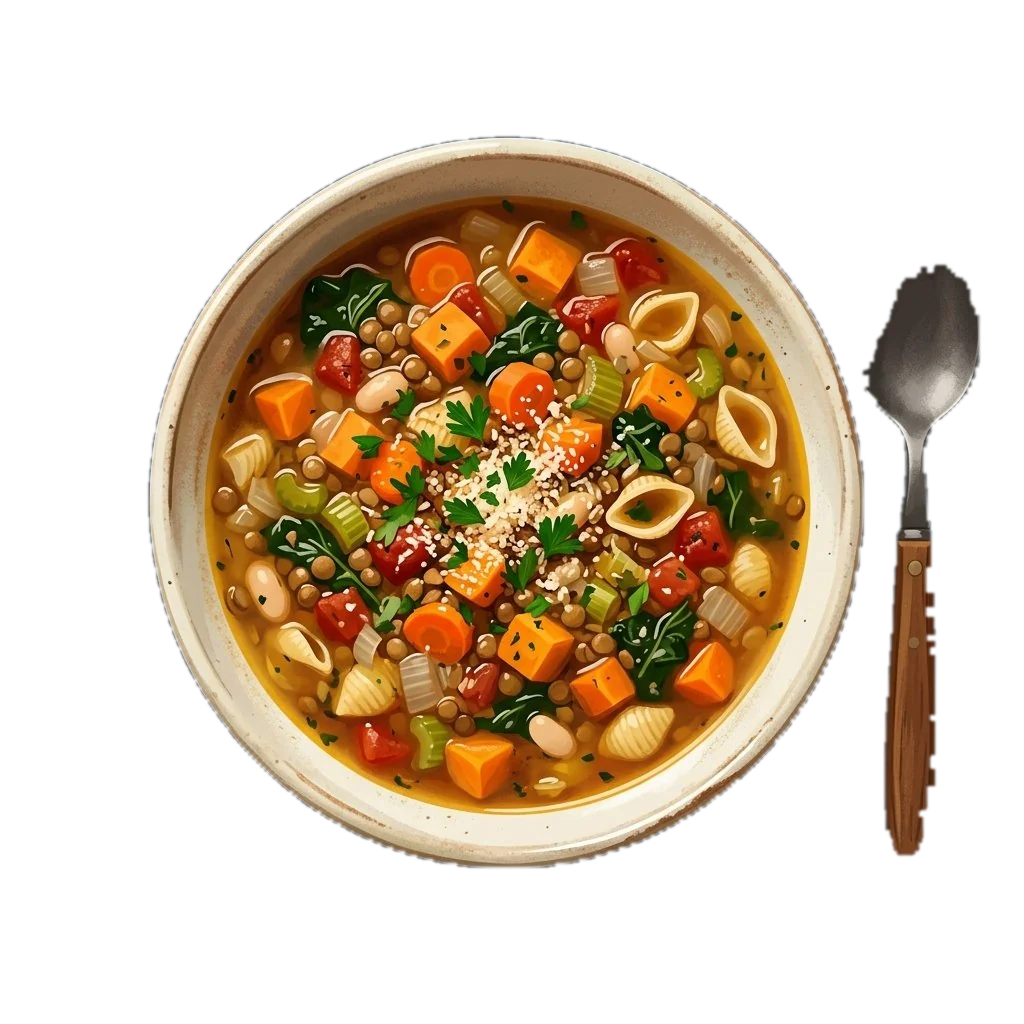 Hearty Lentil and Vegetable Minestrone