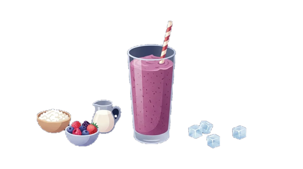 Cottage Cheese Berry Shake