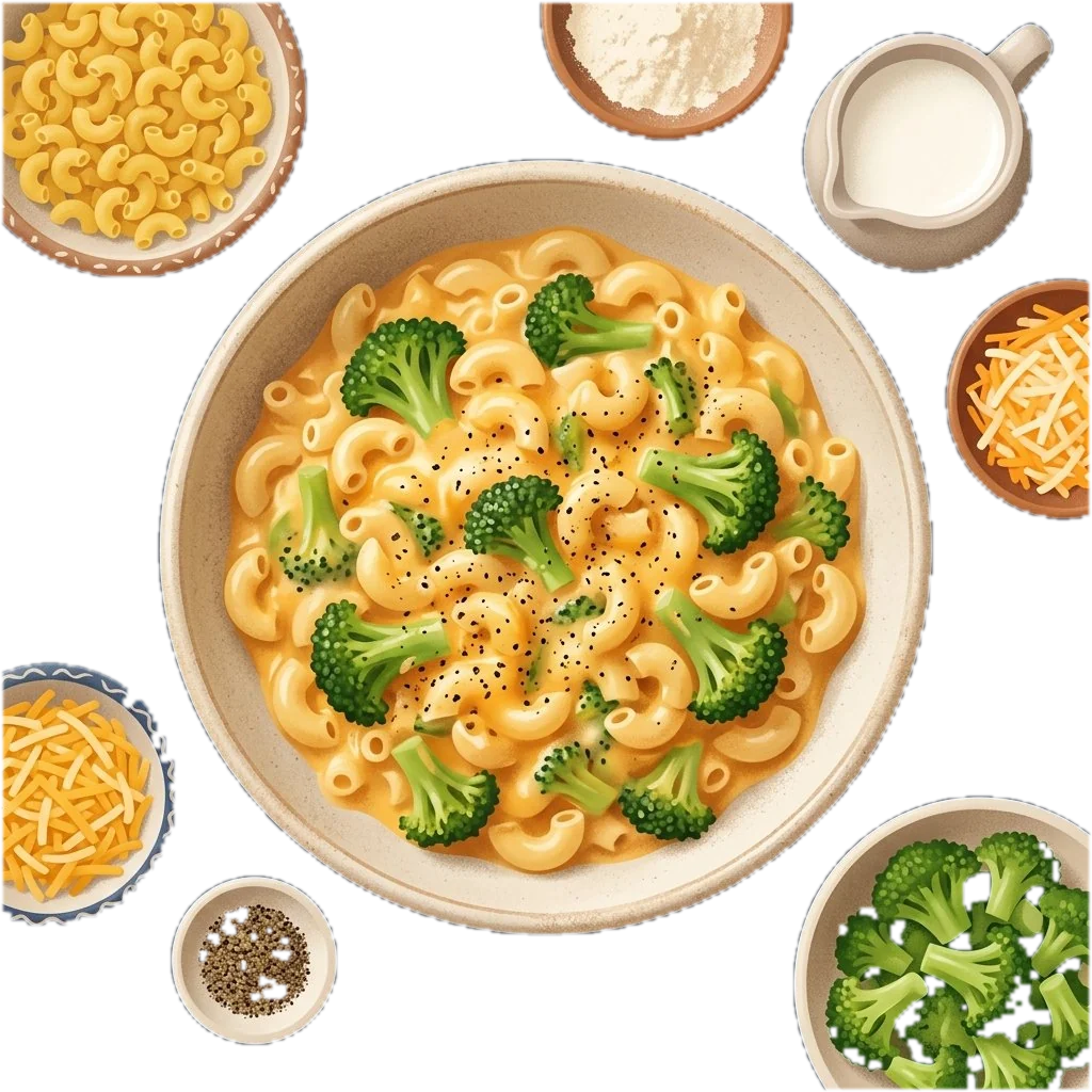 Creamy Broccoli Macaroni and Cheese