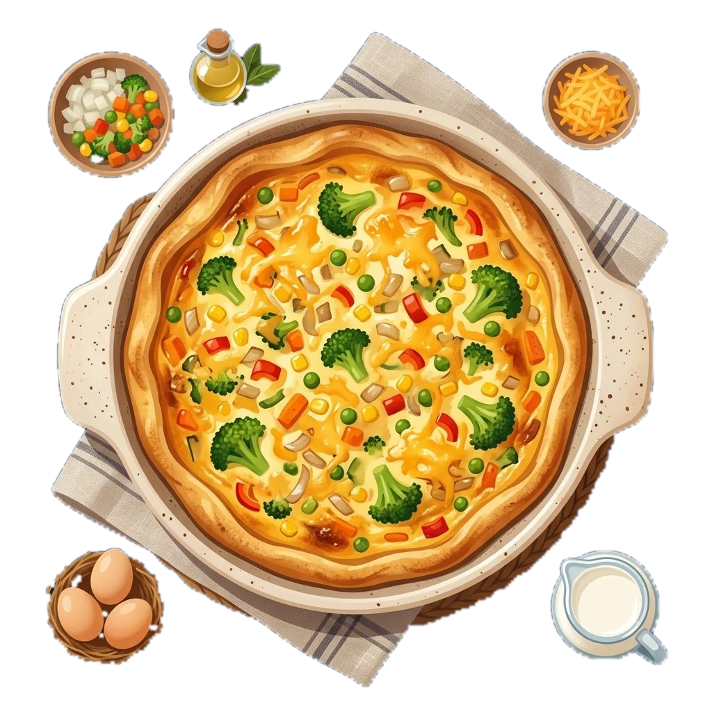 Magic Crust Vegetable Quiche