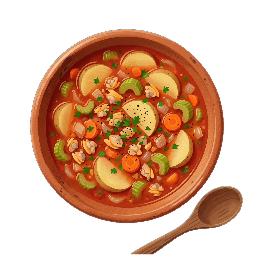 Slow Cooker Manhattan Clam Chowder