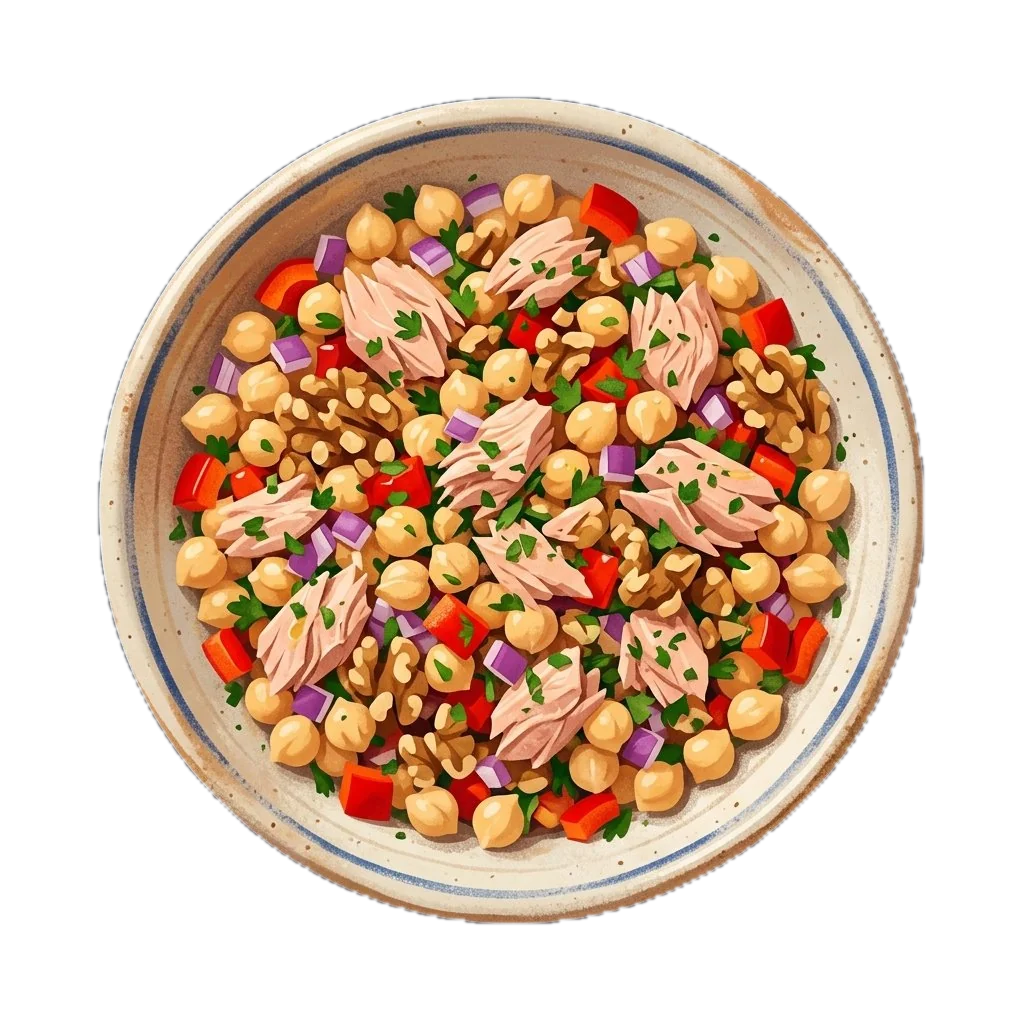 Mediterranean Tuna and Chickpea Salad