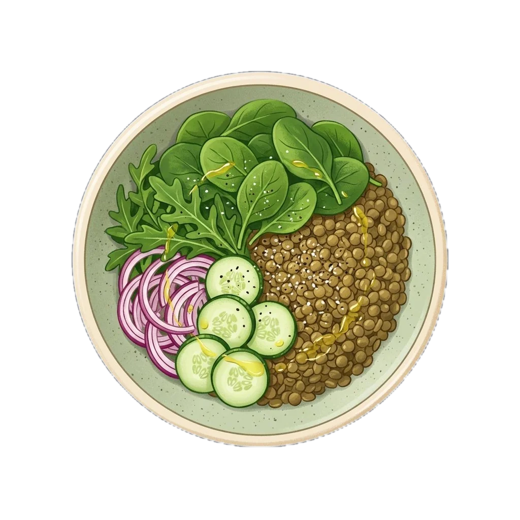 Green Lentil Bowl (Light)