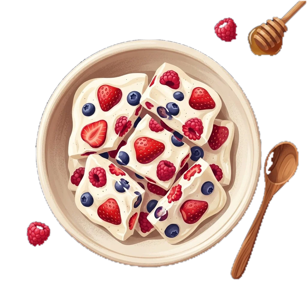 Berry Frozen Yogurt Bark